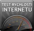 Měření rychlosti internetu.