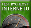Měření rychlosti internetu.