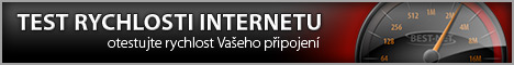Měření rychlosti internetu.