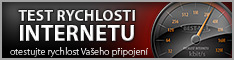 Měření rychlosti internetu.